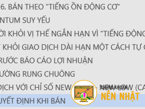 CHƯƠNG 6. BÁN THEO "TIẾNG ỒN ĐỘNG CƠ"