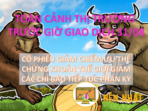 Toàn cảnh thị trường trước giờ giao dịch ngày 31 tháng 8